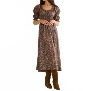 NEW DÔEN ischia dress in wildberry thicket